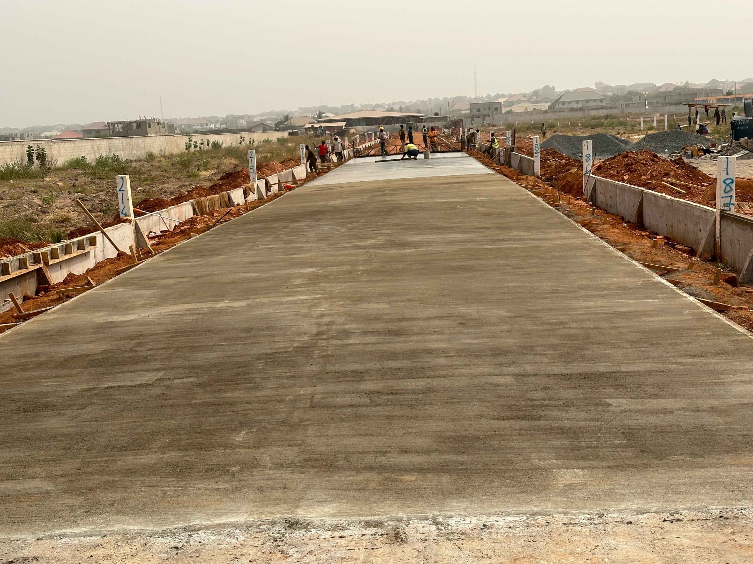 Springfield Estate concrete road 4
