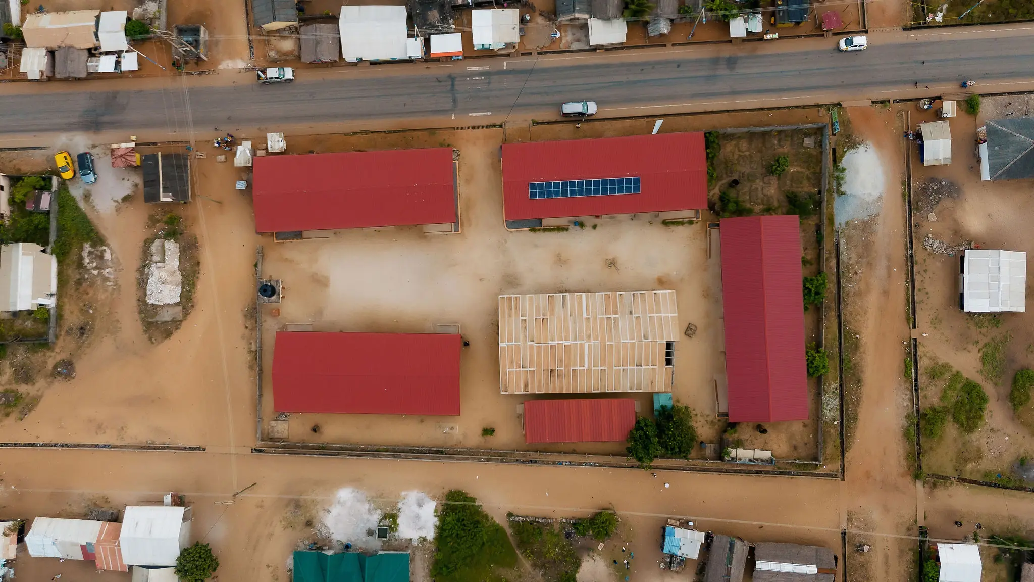 Facility overview from above