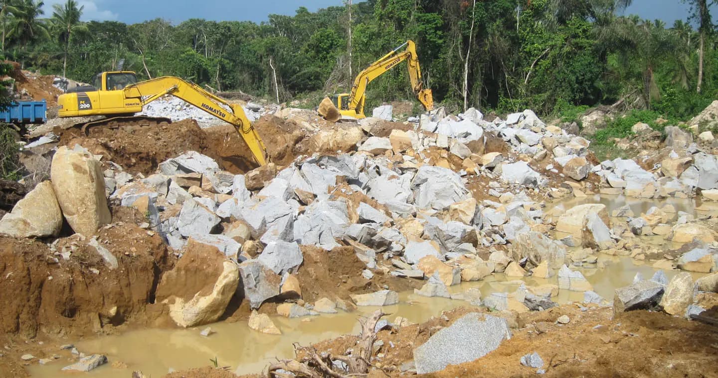 Quarry site overview